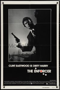 1j1927 ENFORCER 1sh 1976 classic image of Clint Eastwood as Dirty Harry holding .44 magnum!