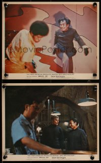 1j0193 ENTER THE DRAGON 2 color English FOH LCs 1974 Kien Shih as Dr. Han and John Saxon!