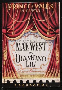 1j0152 DIAMOND LIL English program 1949 written by and starring Mae West!