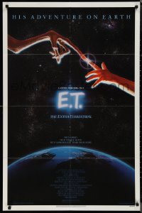 1j1918 E.T. THE EXTRA TERRESTRIAL studio style 1sh 1982 Steven Spielberg classic, John Alvin art!