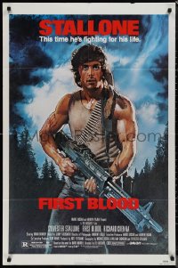 1j1947 FIRST BLOOD NSS style 1sh 1982 artwork of Sylvester Stallone as John Rambo by Drew Struzan!