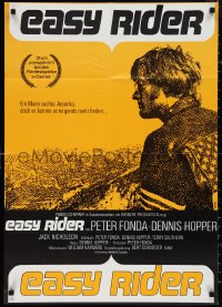 1j0339 EASY RIDER German R1970s Peter Fonda, motorcycle biker classic directed by Dennis Hopper