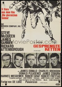 1j0341 GREAT ESCAPE German 1963 Steve McQueen, Bronson, John Sturges, different & ultra rare!