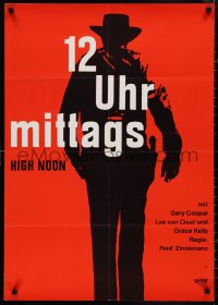 1j0342 HIGH NOON German R1970s Fred Zinnemann classic, Cooper, art by Dorothea Fischer-Nosbisch!