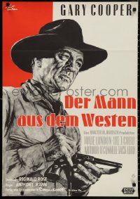 1j0344 MAN OF THE WEST German 1959 Anthony Mann, western cowboy Gary Cooper by Rolf Goetze, rare!