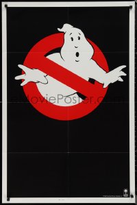 1j1965 GHOSTBUSTERS teaser 1sh 1984 Bill Murray, Dan Aykroyd, Harold Ramis, classic no text design!