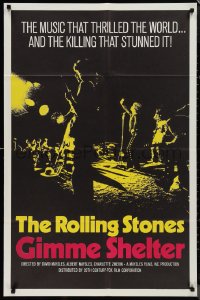 1j1967 GIMME SHELTER int'l 1sh 1971 Rolling Stones out of control rock & roll concert!