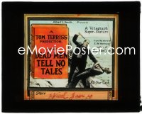 1j0628 DEAD MEN TELL NO TALES glass slide 1920 Catherine Calvert & Percy Marmont on doomed ship!