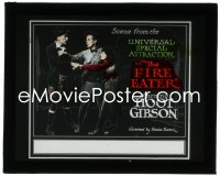 1j0632 FIRE EATER glass slide 1921 Hoot Gibson stops man who is grabbing Louise Lorraine!