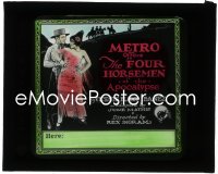 1j0635 FOUR HORSEMEN OF THE APOCALYPSE glass slide 1921 Rudolph Valentino, Rex Ingram, Ibanez!