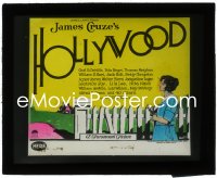 1j0645 HOLLYWOOD glass slide 1923 James Cruz all-star comedy about a girl who wants to be a star!