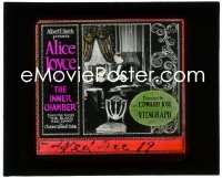 1j0646 INNER CHAMBER glass slide 1921 great image of man in tuxedo romancing Alice Joyce at piano!