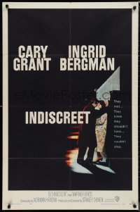 1j2006 INDISCREET 1sh 1958 Cary Grant nuzzles Ingrid Bergman in kitchen, Stanley Donen!