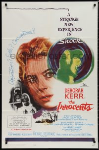 1j2007 INNOCENTS 1sh 1962 Deborah Kerr is outstanding in Henry James' English classic horror!