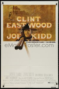 1j2012 JOE KIDD 1sh 1972 art of Clint Eastwood with shotgun, written by Elmore Leonard!