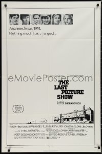 1j2027 LAST PICTURE SHOW 1sh 1971 Peter Bogdanovich, Jeff Bridges & Cybill Shepherd!