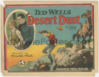 1j0879 DESERT DUST TC 1927 early William Wyler cowboy western, Ted Wells, ultra rare!