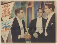 1j0995 DESIGN FOR LIVING LC 1933 Gary Cooper, Fredric March & Edward Everett Horton in tuxedos!