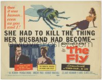 1j0884 FLY TC 1958 classic sci-fi, she had to kill the thing her husband had become, but could she!