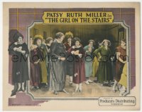 1j1021 GIRL ON THE STAIRS LC 1925 Patsy Ruth Miller surrounded by scary women glaring at her, rare!