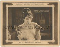 1j1029 GREAT MOMENT LC 1921 c/u of excited Gloria Swanson unable to answer the phone, very rare!