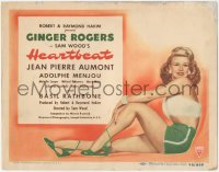 1j0890 HEARTBEAT TC 1946 great full length image of super sexy Ginger Rogers showing her legs!