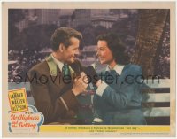 1j1040 HER HIGHNESS & THE BELLBOY LC #3 1945 Robert Walker introduces Hedy Lamarr to the hot dog!