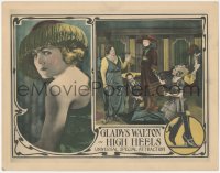 1j1044 HIGH HEELS LC 1921 spoiled rich Gladys Walton goes broke and abandons her family, ultra rare!