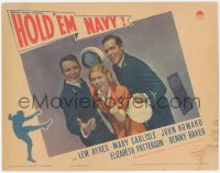 1j1048 HOLD 'EM NAVY LC 1937 Mary Carlisle, Lew Ayres & John Howard all laughing, ultra rare!