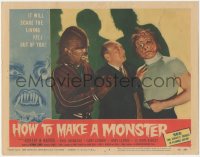 1j1054 HOW TO MAKE A MONSTER LC #8 1958 teen Frankenstein Gary Conway, Gary Clarke as teen Werewolf!