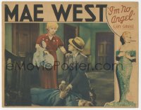 1j1057 I'M NO ANGEL LC 1933 Mae West & Ralf Harolde over unconscious man at bottom of stairs, rare!