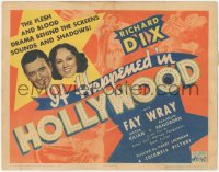 1j0895 IT HAPPENED IN HOLLYWOOD TC 1937 Richard Dix, Fay Wray, behind the screens, ultra rare!