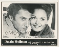 1j1076 LENNY LC #5 1974 best close up of Dustin Hoffman as comedian Lenny Bruce & Valerie Perrine!