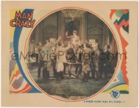 1j1087 MAN CRAZY LC 1927 men toasting Dorothy Mackaill dressed as a man standing on table, rare!