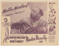 1j1089 MANTAN MESSES UP LC 1948 Mantan Moreland, art of Lena Horne & co-stars, Toddy Pictures, rare!