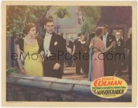 1j1091 MASQUERADER LC 1933 Ronald Colman & Elissa Landing speaking privately at fancy party!