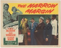 1j1105 NARROW MARGIN LC #8 1953 Richard Fleischer classic noir, Charles McGraw catches David Clarke!