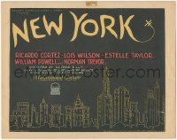 1j0910 NEW YORK TC 1927 wonderful art of the city skyline lit up at night, ultra rare!