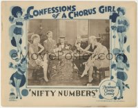 1j1108 NIFTY NUMBERS LC 1928 Frances Lee, Billy Engle & others gambling at poker, ultra rare!