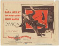 1j0911 NORTH BY NORTHWEST TC 1959 Cary Grant, Eva Marie Saint, Alfred Hitchcock suspense classic!