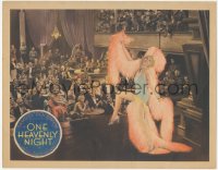 1j1122 ONE HEAVENLY NIGHT LC 1931 sexy Evelyn Laye performing on stage in crowded theater!