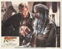 1j1134 RAIDERS OF THE LOST ARK LC #7 1981 Tutte Lemkow explains pendant to Harrison Ford!