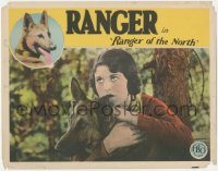 1j1136 RANGER OF THE NORTH LC 1927 c/u of Ranger the German Shepherd & Linda Basquette, ultra rare!