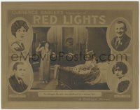 1j1140 RED LIGHTS LC 1923 Marie Prevost & Lake awakened by strange light, metallic gold finish!