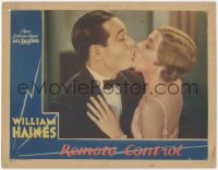 1j1141 REMOTE CONTROL LC 1930 radio psychic William Haines smooching with Mayr Doran, ultra rare!