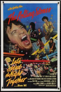 1j2036 LET'S SPEND THE NIGHT TOGETHER 1sh 1983 great image of Mick Jagger & The Rolling Stones!