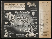 1j0454 RCA VICTOR RECORD NEWS magazine June 1948 Walt Disney's new hit musical Melody Time!