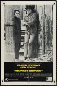 1j2060 MIDNIGHT COWBOY 1sh 1969 Dustin Hoffman, Jon Voight, John Schlesinger classic, X-rated!