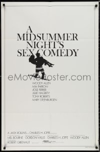 1j2062 MIDSUMMER NIGHT'S SEX COMEDY teaser 1sh 1982 Woody Allen, Mia Farrow, Jose Ferrer, Kleeger art!