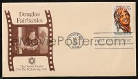 1j0251 DOUGLAS FAIRBANKS JR first day cover 1984 tribute to his dad, Doug Sr., cool images!